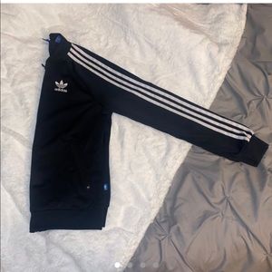Adidas zip up sweater crew neck
